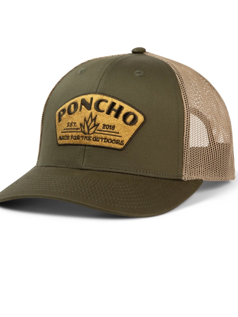Poncho Outdoors Moss Agave Trucker Hat - New WO Tags